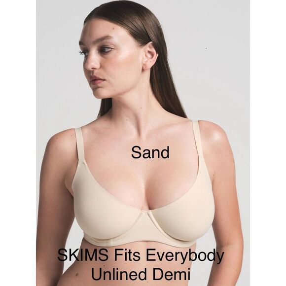 Skims Sand Fits Everybody Unlined Demi Bra - Picture 1 of 4